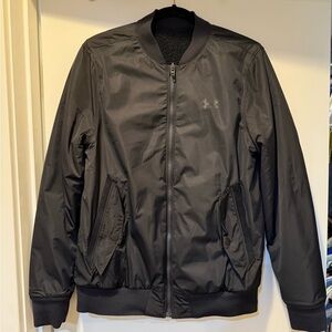 Under Armour Men's Black Reversible Bomber Jacket